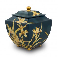 Indigo Orchid Cremation Urn - Large