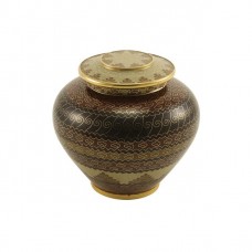 Adobe Style Cloisonne Cremation Urn - Keepsake Adobe Style Cloisonne Cremation Urn - Keepsake