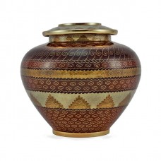 Adobe Style Cloisonne Cremation Urn - 190 cubic inches Adobe Style Cloisonne Cremation Urn - 190 cubic inches