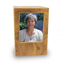 Photo Cremation Urn - Natural
