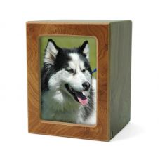 MDF Pet Photo Cremation Urn - Small