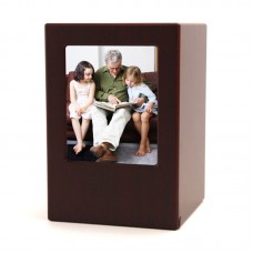 Photo Cremation Urn - Cherry - 200 cubic inch