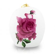 Ceramic Cremation Urn - Watercolor Rose