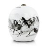 8 Wild Horses - Adult 135 cu. in. Ceramic Equestrian Cremation Urn for Ashes 8 Wild Horses - Adult 135 cu. in. Ceramic Equestrian Cremation Urn for Ashes