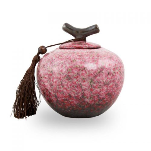Sakura Pink Small Ceramic Pet Cremation Urn -  - CT-7UM
