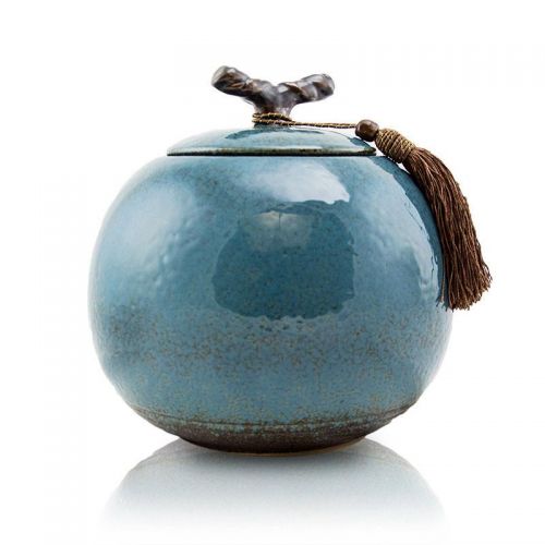 Turquoise Ceramic Cremation Urn - Large -  - CT-9CXXL