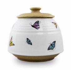 Ceramic Butterflies Cremation Urn
