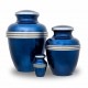 Dark Blue Banded Cremation Urn - Keepsake -  - GM-48K
