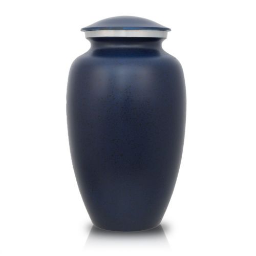 Two-Tone Dark Blue Classic Cremation Urn -  - ALU-CL012