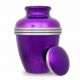 Dark Purple Banded Cremation Urn -  - GM-49L