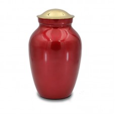 Deep Red Cremation Urn - 125 cubic inch
