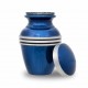 Dark Blue Banded Cremation Urn - Keepsake -  - GM-48K