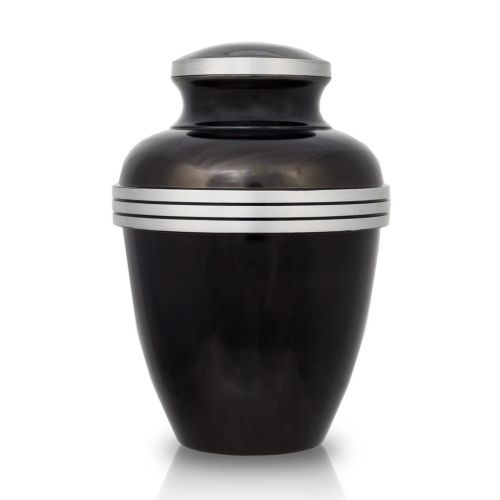 Dark Slate Banded Cremation Urn -  - GM-51L