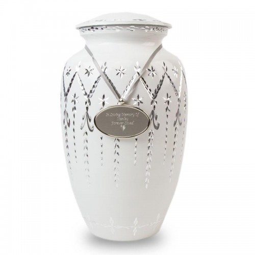 Garland Drop Cremation Urn - White -  - GM-52L