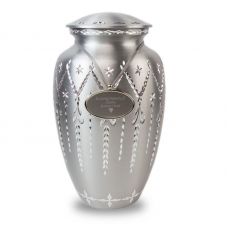 Garland Drop Cremation Urn - Pewter