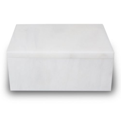 Taj Mahal Marble Cremation Urn Keepsake Box - Small -  - BX45-WH