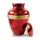 Red Banded Cremation Urn -  - ALU-3B001