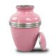 Pink Banded Cremation Urn -  - ALU-3B004