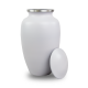 White Classic Cremation Urn -  - ALU-CL002-TR