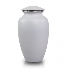 White Classic Cremation Urn