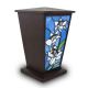 White Lily Stained Glass Cremation Urn -  - KL-1004