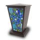 Blue Forget-Me-Not Stained Glass Cremation Urn -  - KL-1007