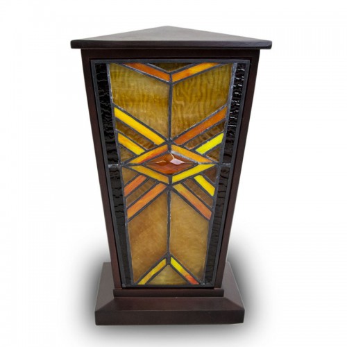 Mission Style Cremation Urn - Amber -  - KL-M001