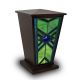 Emerald Mission Style Stained Glass Cremation Urn -  - KL-M003