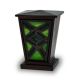 Emerald Mission Style Stained Glass Cremation Keepsake -  - KL-M003K