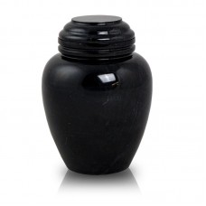 Black Marble Cremation Urn - Extra Small