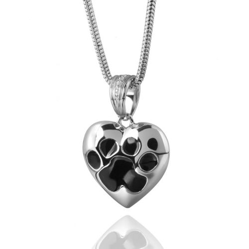 Paw Print on My Heart Cremation Pendant -  - P13-203