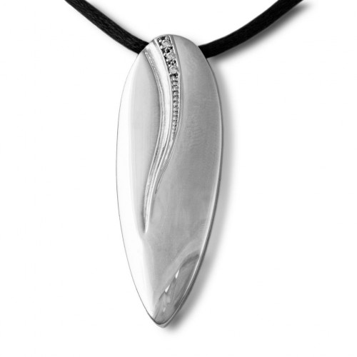 Diamond River Cremation Pendant - Sterling Silver -  - P13-104