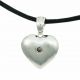 Full of Love Heart Cremation Pendant - Sterling Silver -  - P16-394