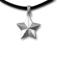 Star Cremation Urn Pendant - Sterling Silver