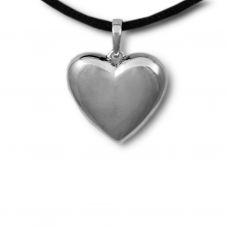 Full of Love Heart Cremation Pendant - Sterling Silver