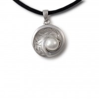 Nested Pearl Cremation Urn Pendant - Sterling Silver