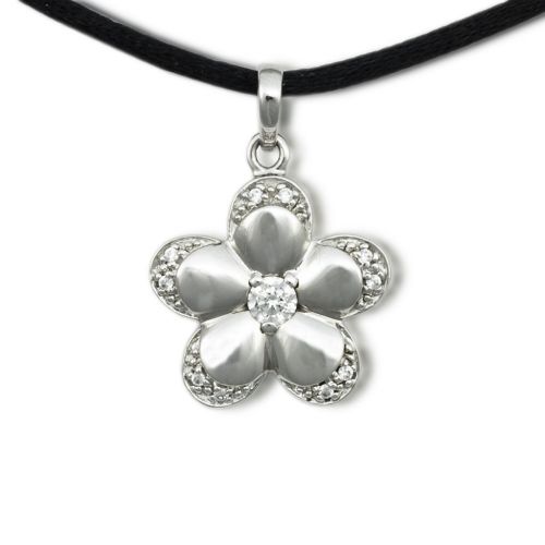 Flower Cremation Pendant - Sterling Silver -  - P16-424