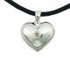 Sparkling Heart Cremation Pendant - Sterling Silver -  - P16-439
