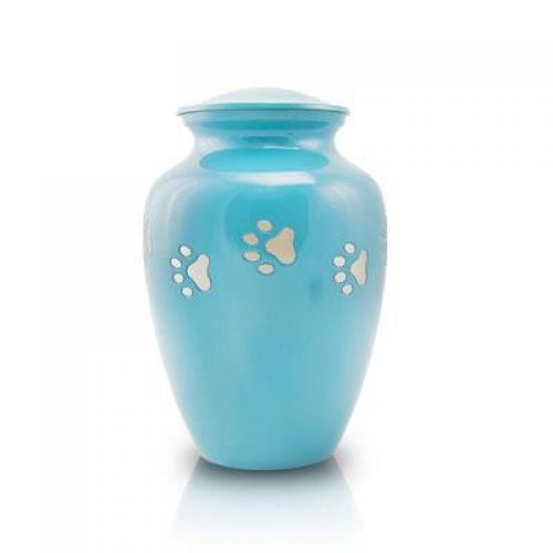Paw Paths Cremation Urn - Small Teal -  - RC-41616TS