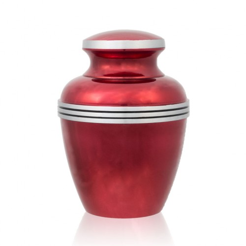 Red Banded Cremation Urn - Medium -  - GM-47S