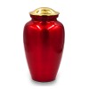 Deep Red Cremation Urn - Large Deep Red Cremation Urn - Large