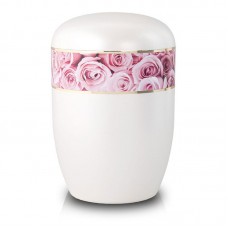 Pink Roses Biodegradable Cremation Urn