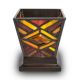 Ruby Mission Style Stained Glass Cremation Candle Keepsake -  - KL-M004C