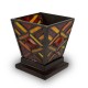 Ruby Mission Style Stained Glass Cremation Candle Keepsake -  - KL-M004C