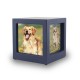 Navy Photo Cube Cremation Urn - Extra Small - - CMPC17-25 Navy Photo Cube Cremation Urn - Extra Small - - CMPC17-25