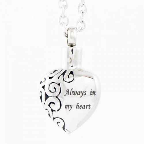 Cremation Urn Necklace - Always In My Heart -  - TB-P0106