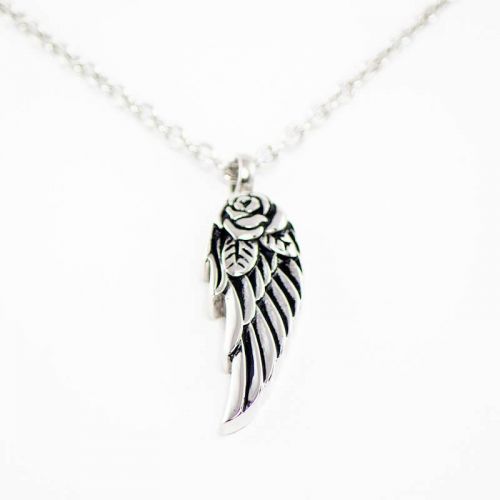 Angel Wing Cremation Pendant - Stainless Steel -  - TB-P0131