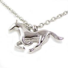 Running Horse Cremation Necklace