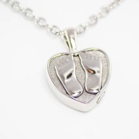 Baby Feet Cremation Urn Necklace