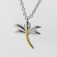 Dragonfly Cremation Urn Necklace